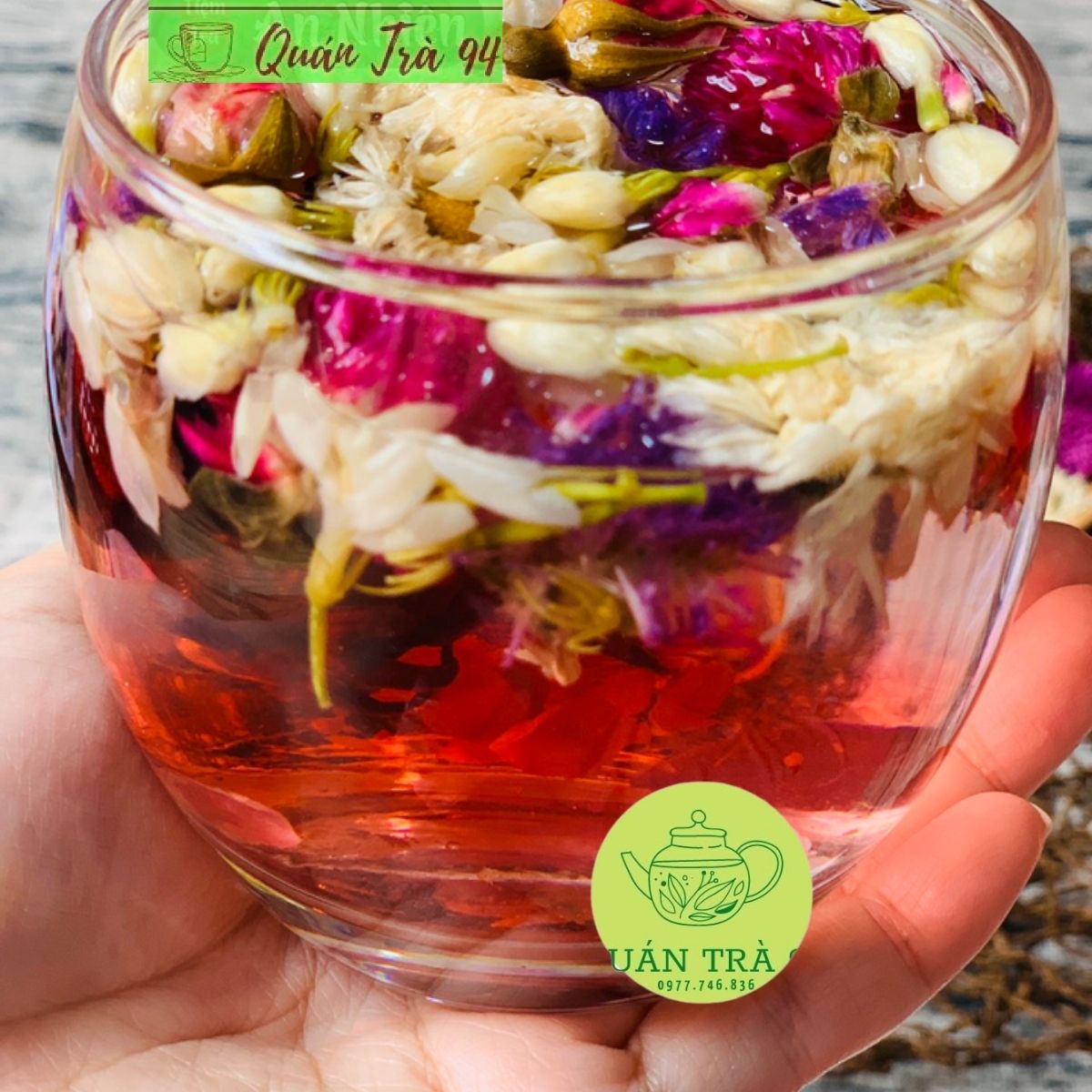 Set Cúc Tâm Trà- Trà Thảo Mộc tiêu thực, an thần