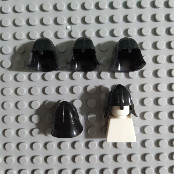 COMBO 5 Mũ Bảo Vệ Hiệp Sĩ Trung Cổ Màu Đen NO.688 - Phụ Kiện Đồ Chơi Lắp Ráp