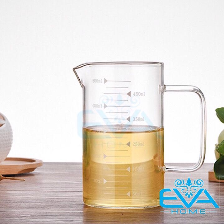 Ly thuỷ tinh chia vạch đo lường 500 ml