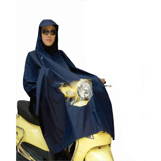 Áo mưa rando poncho vải best có kiếng apns-26 | áo mưa cánh dơi vải cao cấp