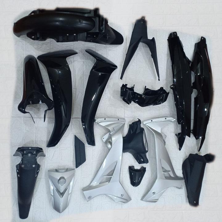 [TẶNG TEM] Bộ dàn áo xe SIRIUS màu Đen, nhựa nguyên sinh ABS cao cấp - có TẶNG BỘ TEM xịn.