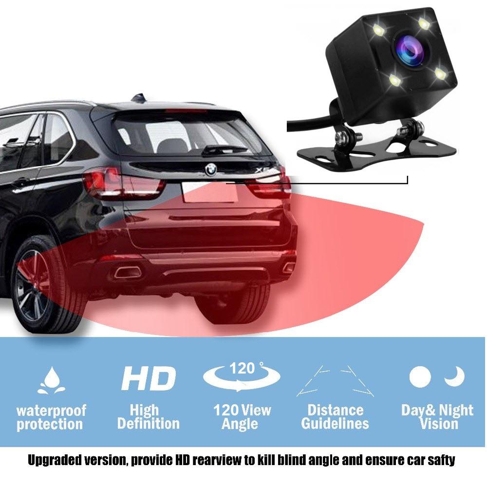 Camera lùi chống nước 4 đèn LED ( Màu đen)