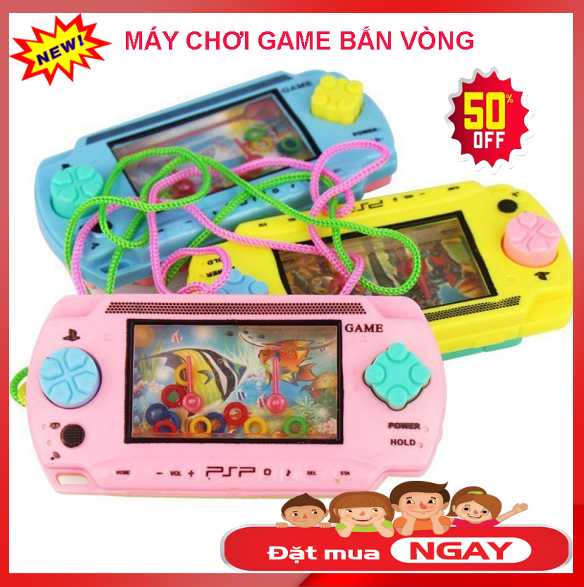 Đồ chơi máy bắn vòng cho bé yêu