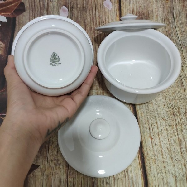 thố sứ Minh Long có nắp 0.52L - thố sứ Minh Long