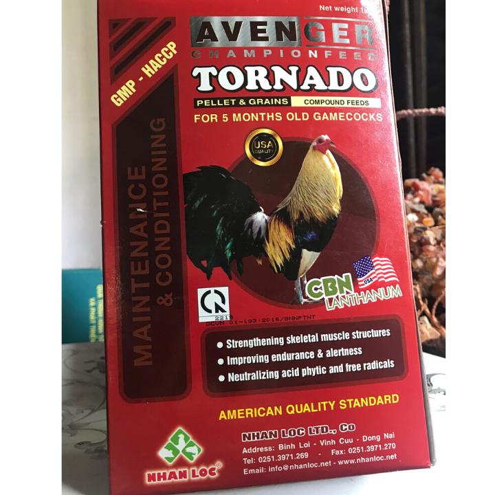 Thức ăn cho gà đá hỗn hợp Avenger Tornado [1 kg]