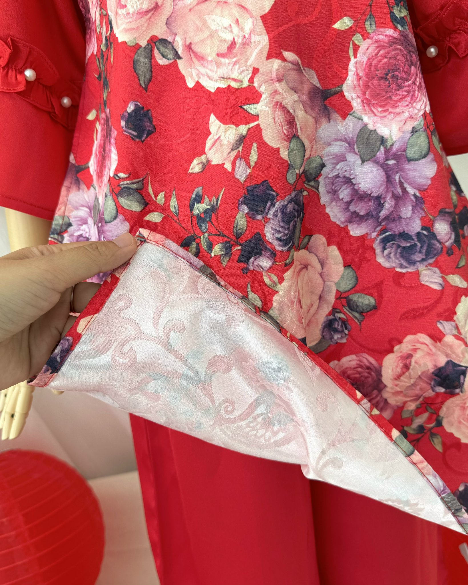 [NEW ARRIVAL] ÁO DÀI GẤM NGỌC HOA BÉ GÁI