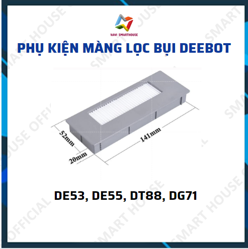 [FREESHIP]Màng lọc hepa Robot Hút bụi Hepa Deebot DE53, DE55, DT88, DG71
