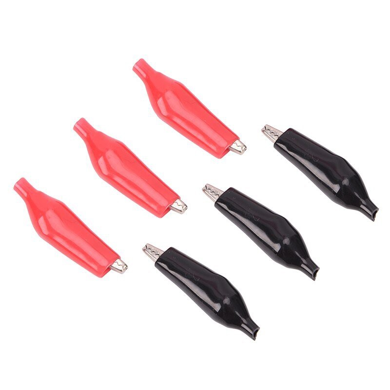 Đầu Kẹp Cá Sấu 2.8CM, 3.5CM, 4.5CM 1 Cặp Đỏ Đen