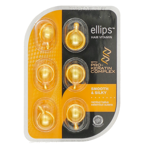 Dưỡng tóc Ellips Keratin 6'S óng mượt (Ellips hair vitamin Keratin 6'S smooth &silky)