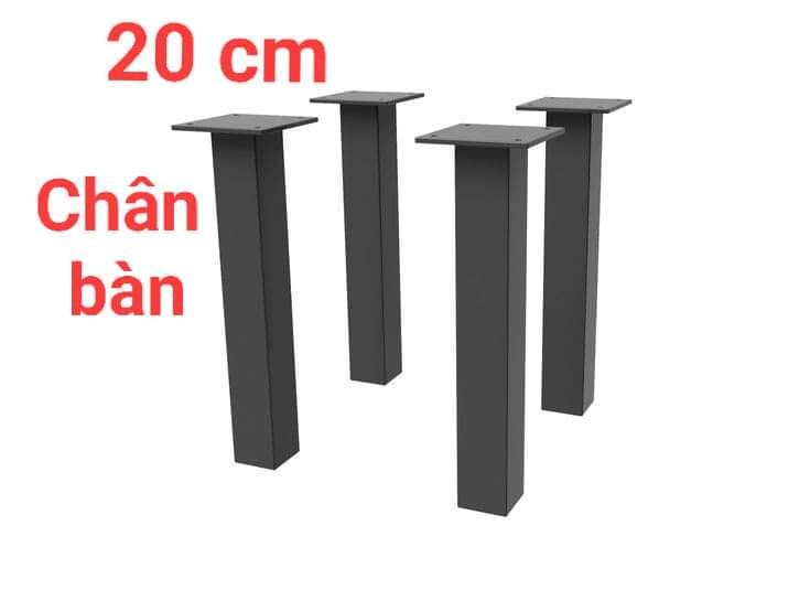 4 chân bàn sắt cao 20 cm giá rẻ, 4 chân đơn phù hợp tất cả các loại bàn gỗ