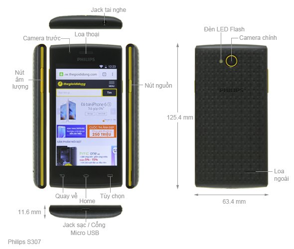 Điện thoại Philips S307