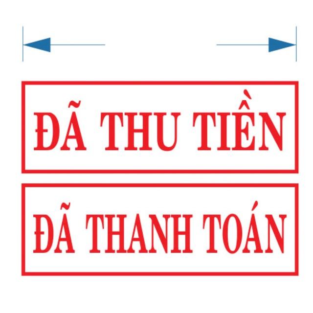 [HCM]Con dấu ĐÃ THU TIỀN - ĐÃ THANH TOÁN