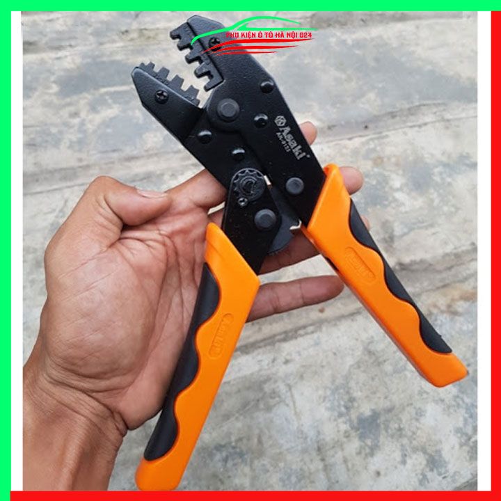 Kìm bấm cos Asaki AK-9122 đầu cốt 0.15-6mm2