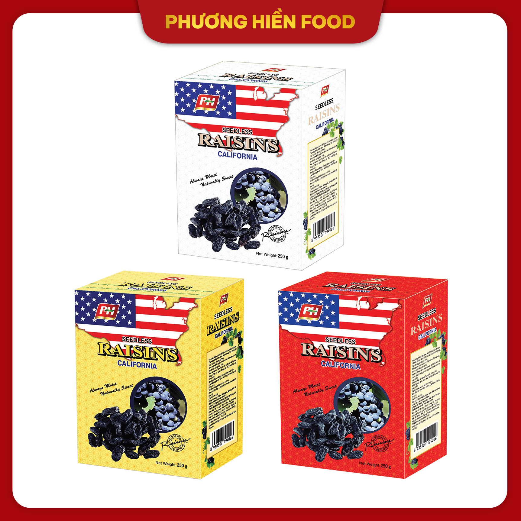 Nho khô đen raisins 250g
