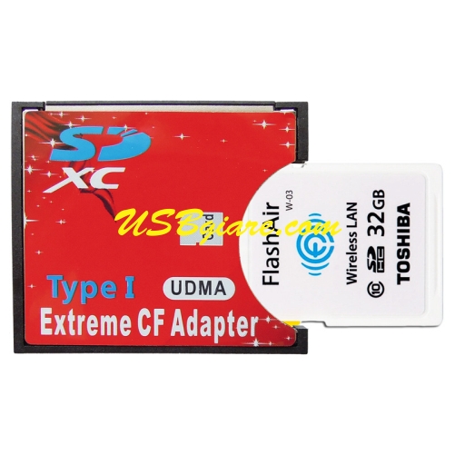 Adapter áo thẻ nhớ SD / Micro SD sang CF - Type I thin card CF to SD adapter, micro SD to CF adapter
