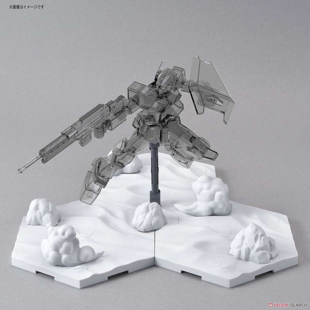 [Hoàn Tiền 10%]Mô hình lắp ráp giá đỡ trưng bày CUSTOMIZE SCENE BASE (SNOWFIELD Ver.) 03 Bandai