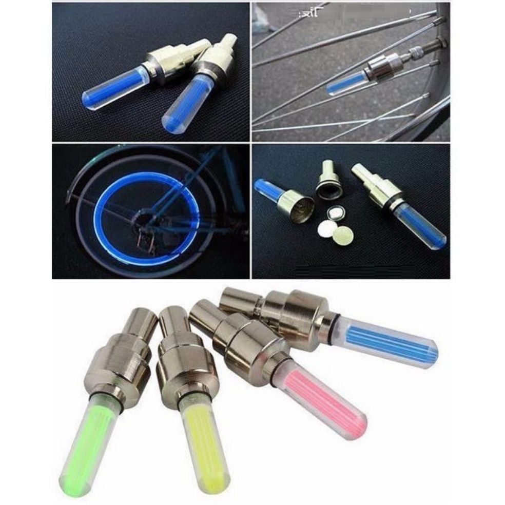 đèn led gắn van xe máy xe đạp xe ô tô( 1 cặp 2 cái)