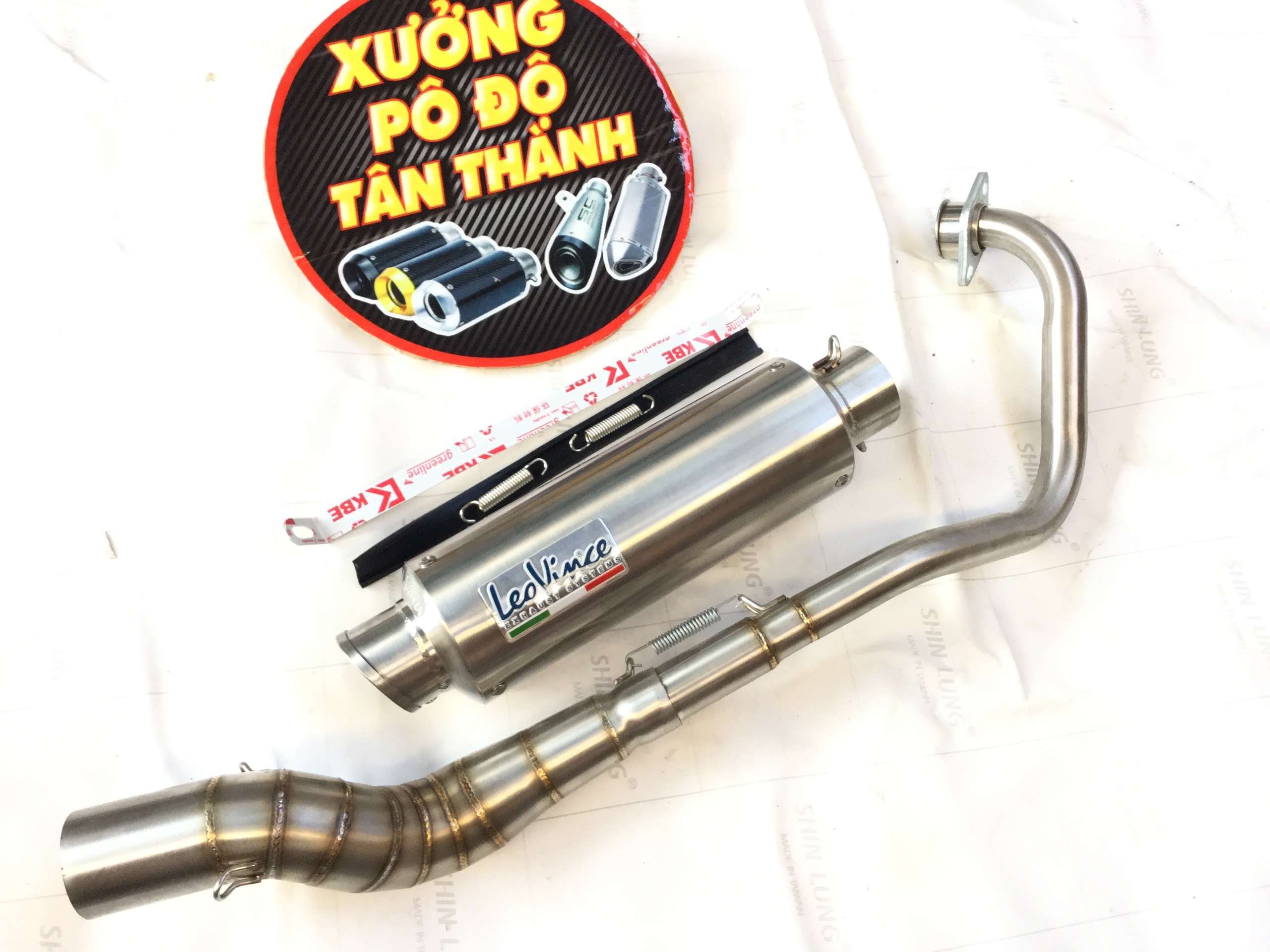 Pô Leovince Bạc - Cả Cổ inox 304 Exciter 150 + Winer , Sản Phẩm Chất Lượng, Gian Hàng Uy Tín, Giá Cả Cực Tốt, Mua Ngay.