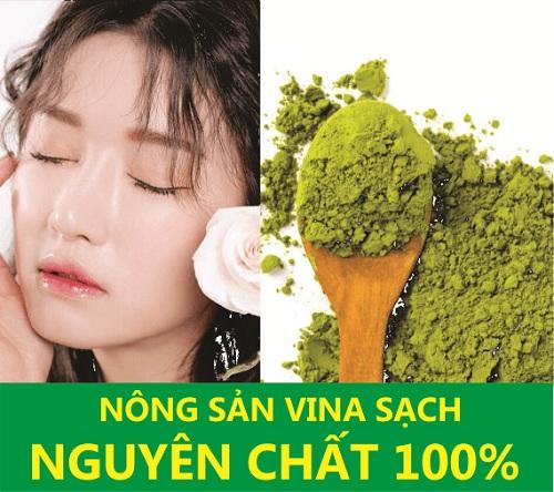 Bột Trà Xanh 1KG- Mặt Nạ Dưỡng Trắng Da (Tặng 100G Bột Khác Loại) tốt nhất