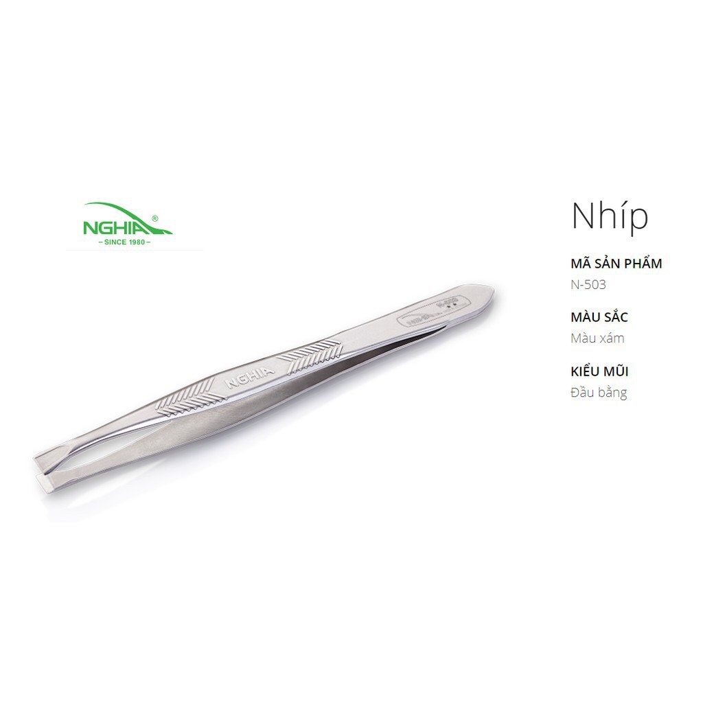 (CHÍNH HÃNG) Nhíp nhổ lông mày N503- Kềm Nghĩa