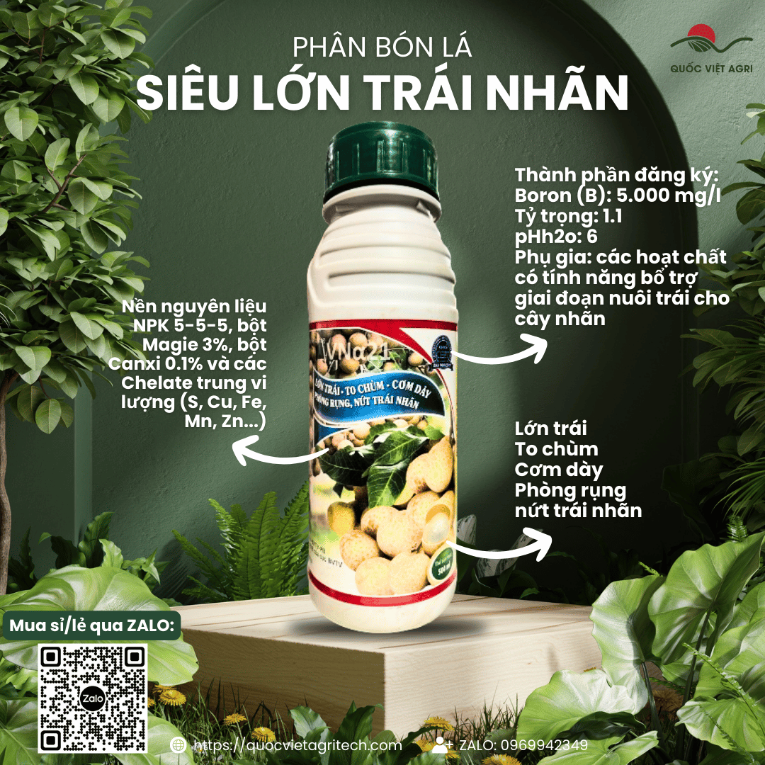 Phân bón lá - siêu lớn trái nhãn - 500ml