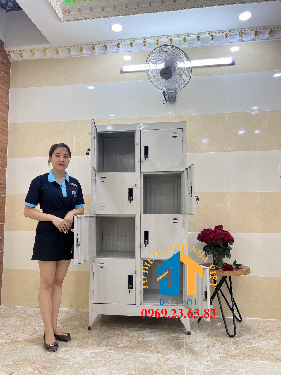 Tủ hồ sơ văn phòng 8 cửa cao 1m8