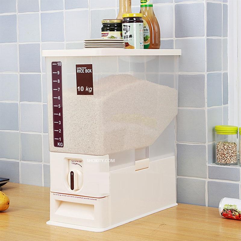 Thùng đựng gạo bằng nhựa 10kg