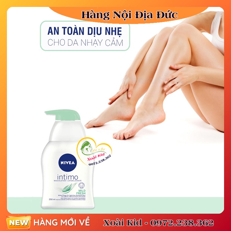 [Chính Hãng ĐỦ BILL] DUNG DỊCH VỆ SINH PHỤ NỮ NIVEA ĐỨC 250ML