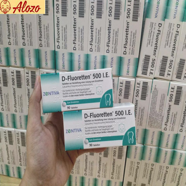 Vitamin D fluoretten 500 i.e (D Đức), 90 viên