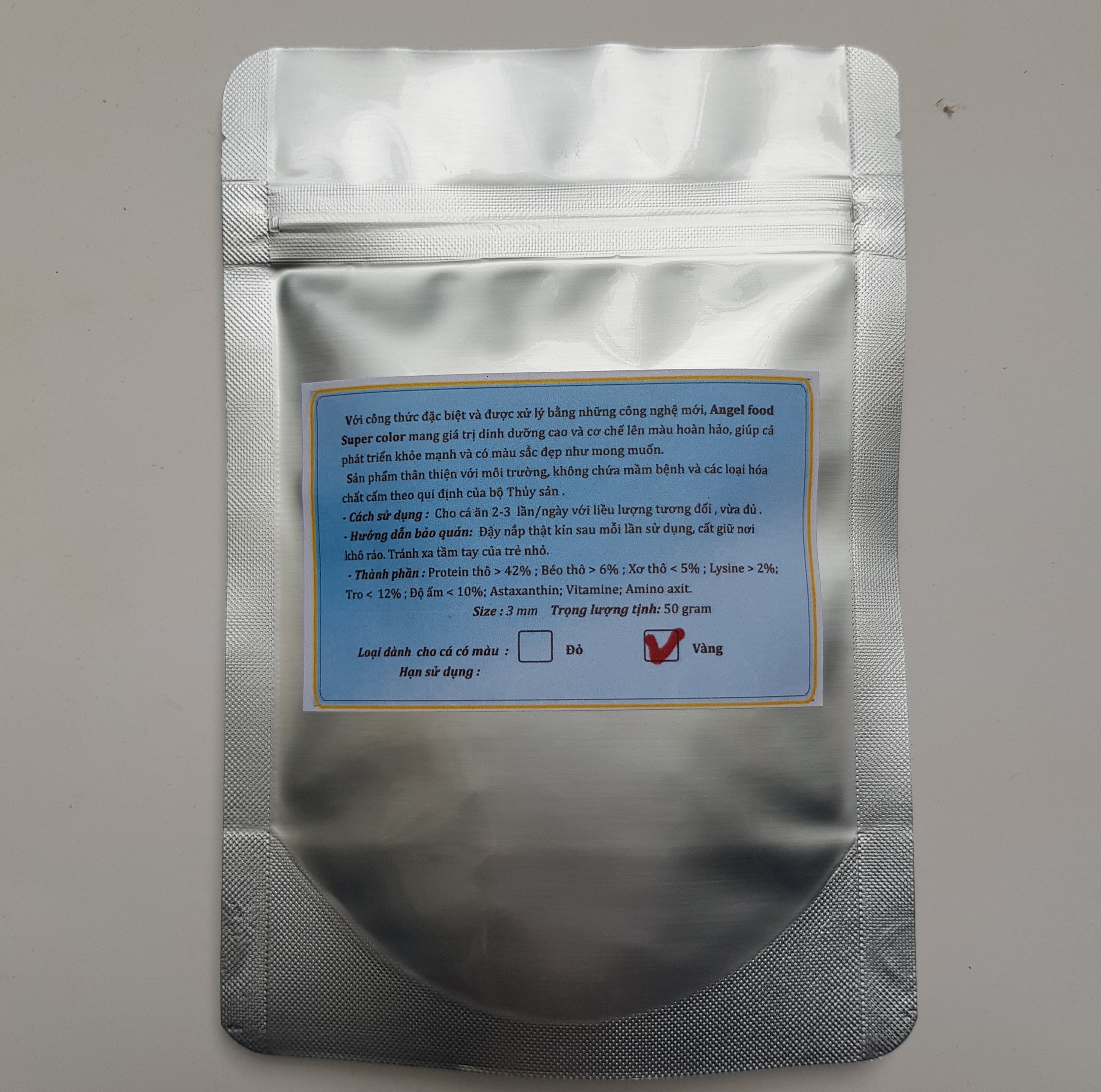 Thức ăn cá cảnh Angel food Super color