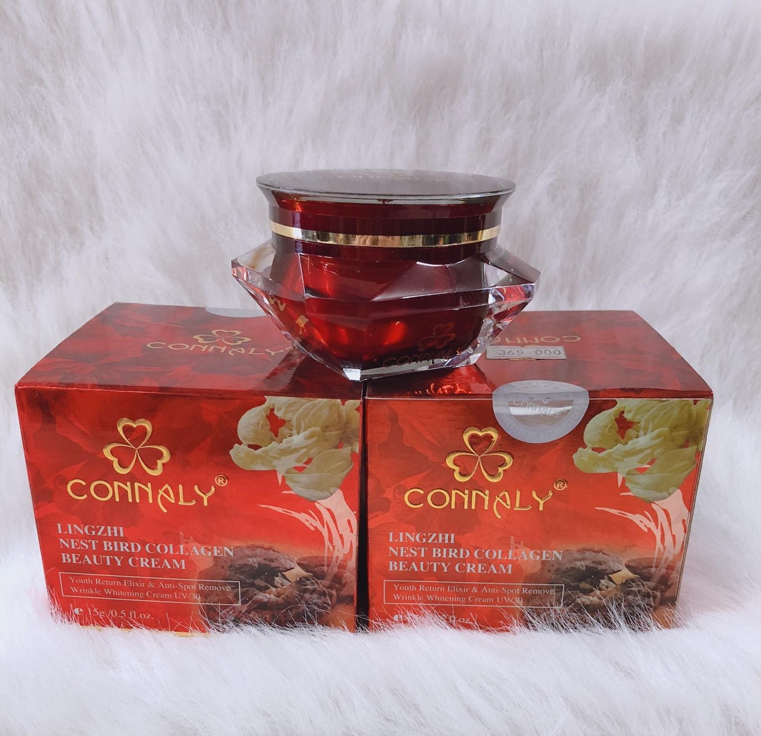 [HCM]KEM CONNALY DƯỠNG DA CAO CẤP LINH CHI 15GR (màu đỏ)
