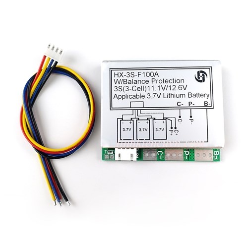 Mạch sạc và bảo vệ pin 12v 3s 3.7v 100a hx-3s-f100a