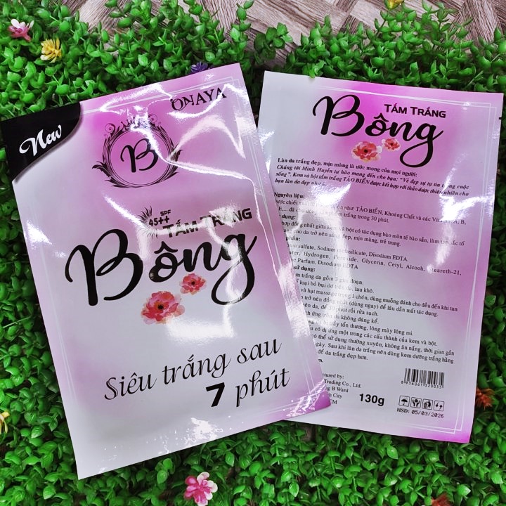 Combo kem body bông và tắm trắng bông