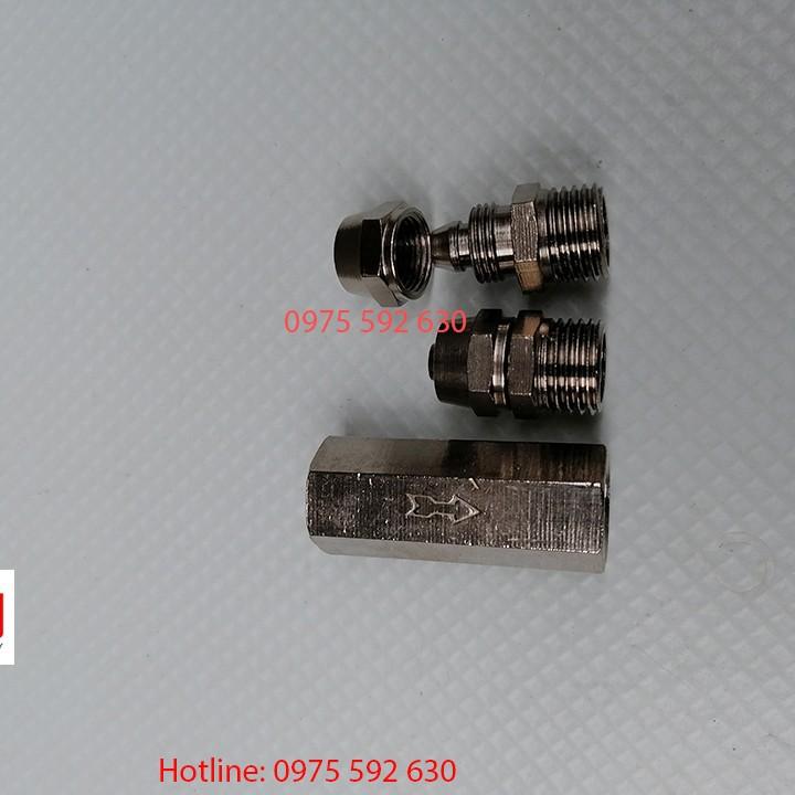Van 1 chiều khí nén inox đầu ra 8mm