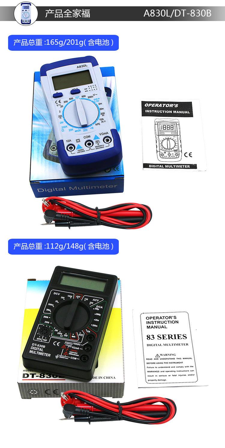 [HCM]Đồng Hồ Đo Vạn Năng A830L