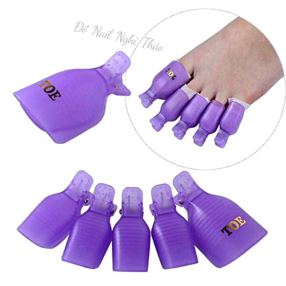Kẹp ủ phá gel móng chân Nghi Thảo set 5 chiếc