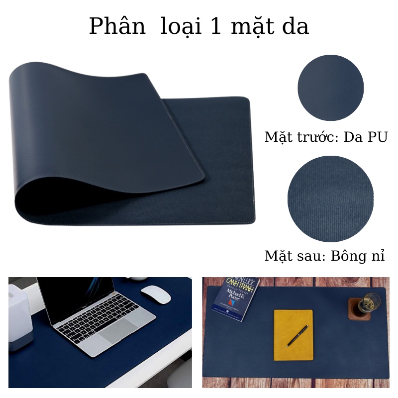 Thảm da 2 mặt lót chuột văn phòng cao cấp