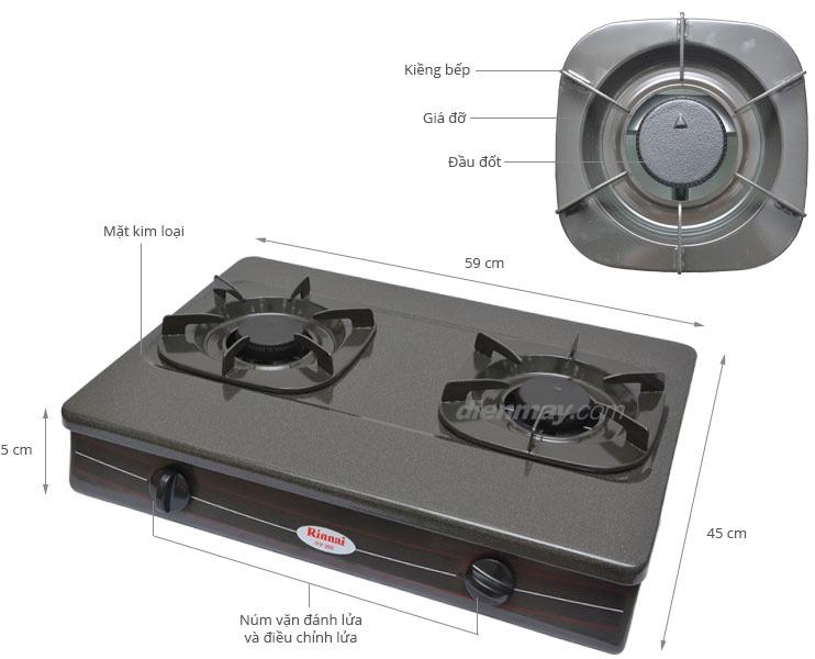 Bếp gas đôi Rinnai RV 360