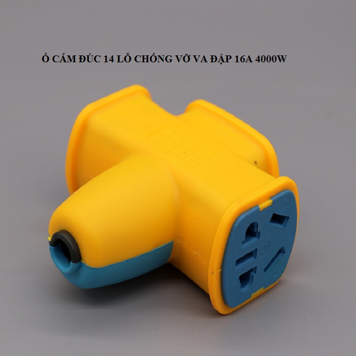 Ổ cắm điện đúc nguyên khối 14 lỗ lõi đồng chống cháy nổ và va đập
