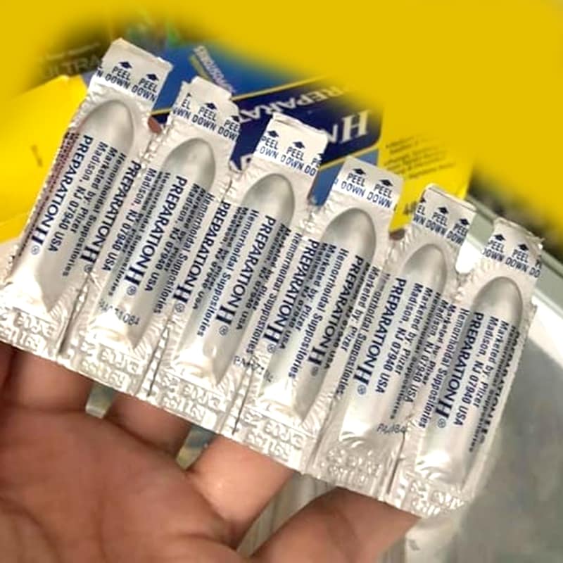 [HCM] Viên đặt trĩ Preparation H Hemorrhoidal Suppositories_USA