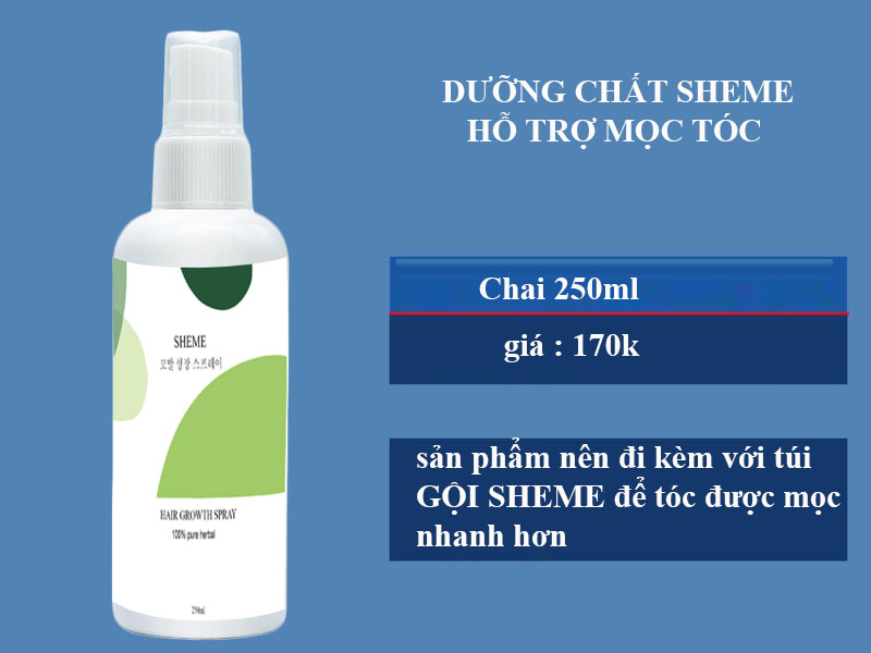 Xịt mọc tóc, nhanh dài tóc thảo dược SHEME