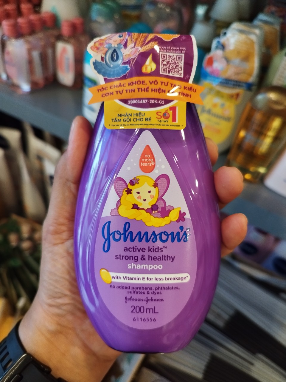 dầu gội cho bé johnson baby tím 200ml