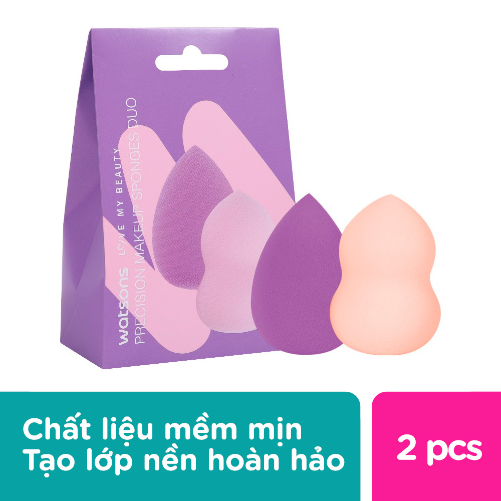 Watsons Oval Makeup Sponge 2Pcs