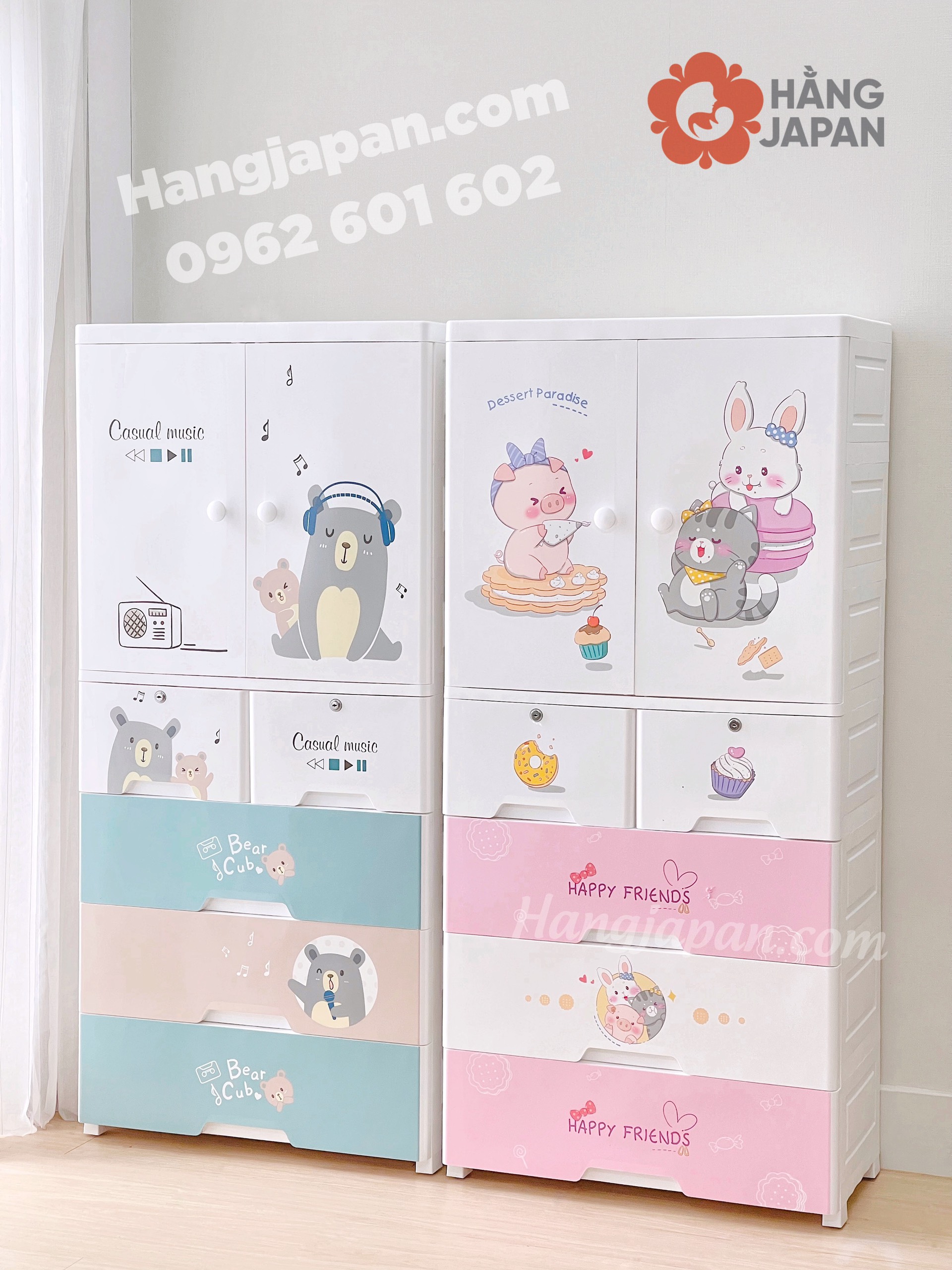 Tủ Holla 5 tầng hoạt hình HL-09193