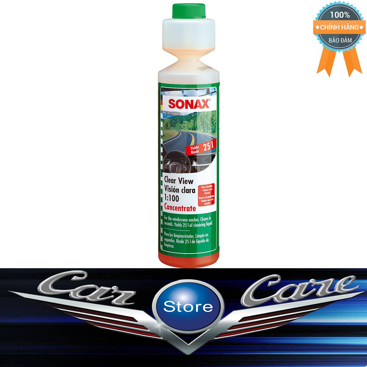 Nước rửa kính đậm đặc  Sonax Clear View 1:100 Concentrate 250ml