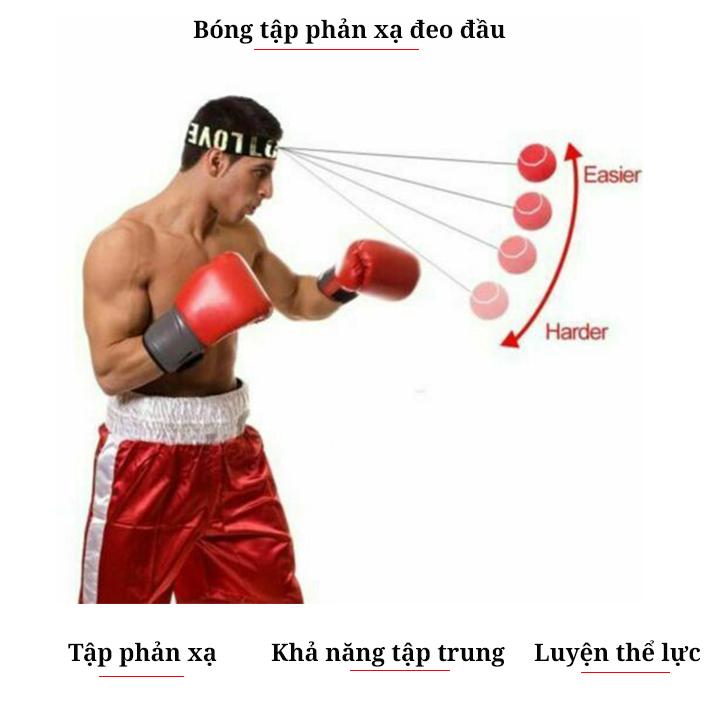 [HCM]Bóng đấm boxing tập phản xạ đeo đầu FX301