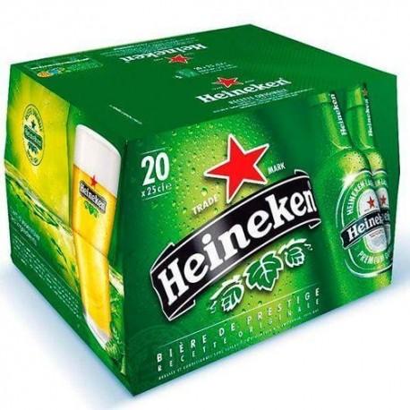 Thùng 20 chai Heineken nhập khẩu Pháp (250mlx20)