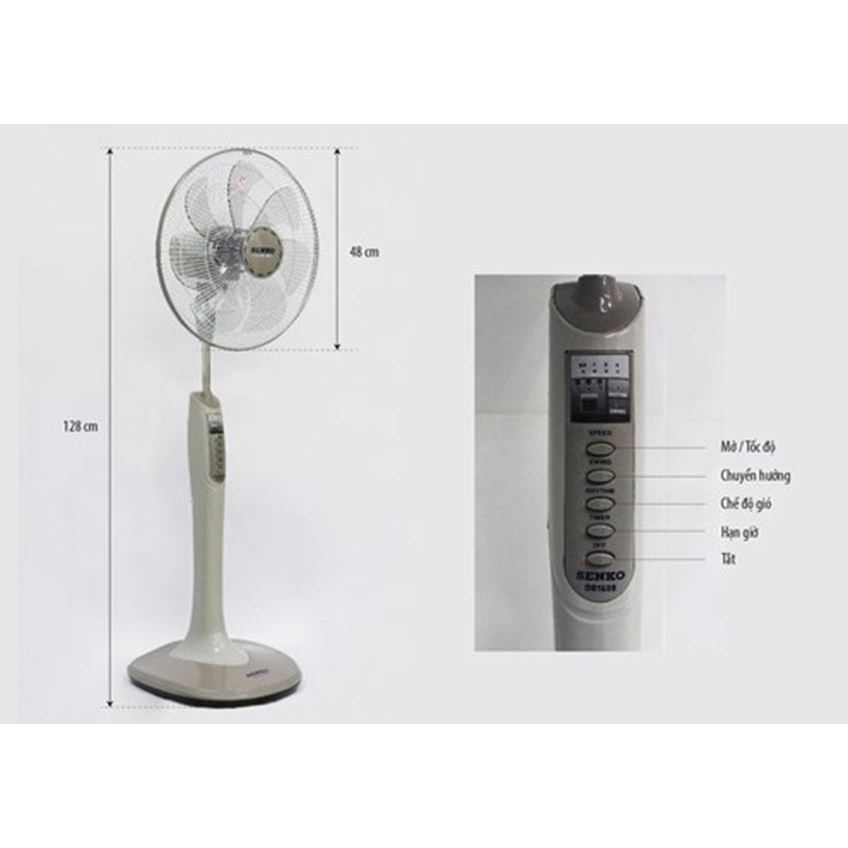 Quạt Đứng Remote Senko - DR1608