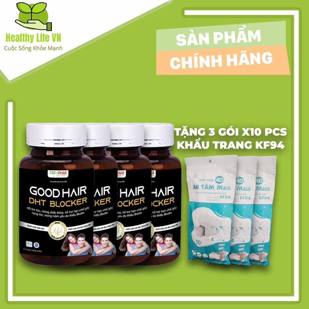 Good hair dht blocker ngăn rụng tóc, mọc lại tóc - 60 viên