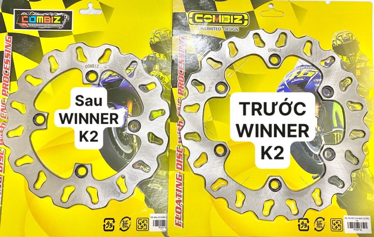 DĨA THẮNG TRƯỚC SAU EX135/EX150/WINNER150 COMBIZ